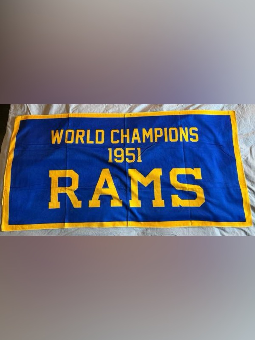 Los Angeles LA Rams 1951 World Champions Beach Towel 9/21/26
